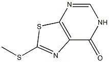 2-(methylthio)-6,7-dihydropyrimido[5,4-d][1,3]thiazol-7-one Struktur