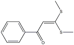 3,3-di(methylthio)-1-phenylprop-2-en-1-one Struktur