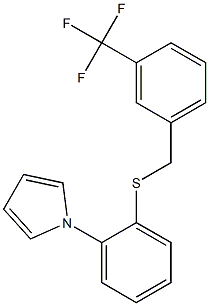 1-(2-{[3-(trifluoromethyl)benzyl]thio}phenyl)-1H-pyrrole Struktur