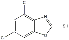 4,6-dichloro-1,3-benzoxazole-2-thiol Struktur