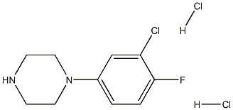 1-(3-Chlor-4-fluorphenyl)piperazin.2HCl Struktur