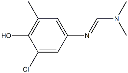 N'-(3-chloro-4-hydroxy-5-methylphenyl)-N,N-dimethyliminoformamide Struktur