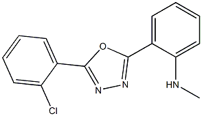 N1-methyl-2-[5-(2-chlorophenyl)-1,3,4-oxadiazol-2-yl]aniline Struktur