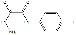 N1-(4-fluorophenyl)-2-hydrazino-2-oxoacetamide Struktur