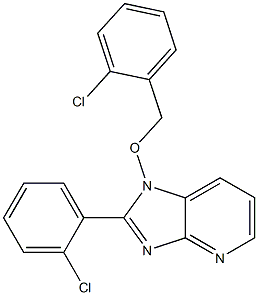 1-[(2-chlorobenzyl)oxy]-2-(2-chlorophenyl)-1H-imidazo[4,5-b]pyridine Struktur