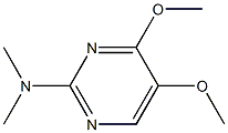 4,5-dimethoxy-N,N-dimethyl-2-pyrimidinamine Struktur