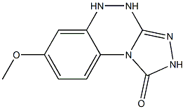 7-methoxy-1,2,4,5-tetrahydrobenzo[e][1,2,4]triazolo[3,4-c][1,2,4]triazin-1-one Struktur