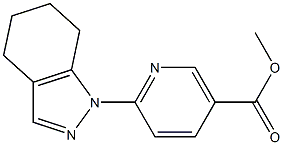 methyl 6-(4,5,6,7-tetrahydro-1H-indazol-1-yl)nicotinate Struktur