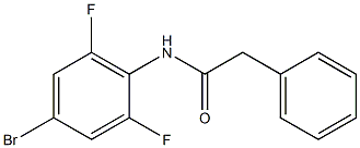 N1-(4-bromo-2,6-difluorophenyl)-2-phenylacetamide Struktur