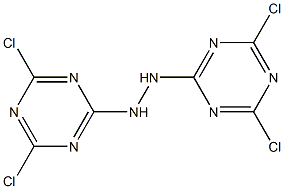 1,2-Bis(4,6-dichloro-1,3,5-triazin-2-yl)hydrazine Struktur