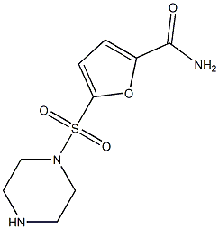 5-(piperazin-1-ylsulfonyl)-2-furamide Struktur