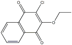 2-chloro-3-ethoxy-1,4-dihydronaphthalene-1,4-dione Struktur