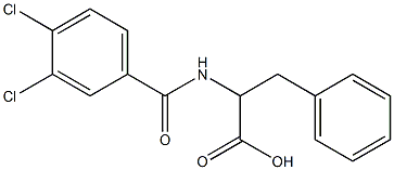 2-[(3,4-dichlorobenzoyl)amino]-3-phenylpropanoic acid Struktur