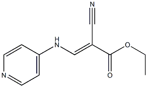 ethyl 2-cyano-3-(4-pyridylamino)acrylate Struktur