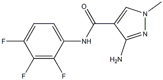 N4-(2,3,4-trifluorophenyl)-3-amino-1-methyl-1H-pyrazole-4-carboxamide Struktur