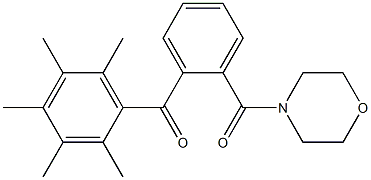 [2-(morpholinocarbonyl)phenyl](2,3,4,5,6-pentamethylphenyl)methanone Struktur