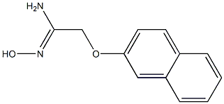 N'-hydroxy-2-(2-naphthyloxy)ethanimidamide Struktur