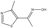 (1E)-1-(4-methyl-1,3-thiazol-5-yl)ethanone oxime Struktur