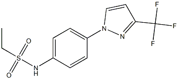 N1-{4-[3-(trifluoromethyl)-1H-pyrazol-1-yl]phenyl}ethane-1-sulfonamide Struktur