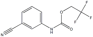 2,2,2-trifluoroethyl 3-cyanophenylcarbamate Struktur