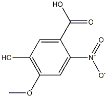 5-hydroxy-4-methoxy-2-nitrobenzoic acid Struktur