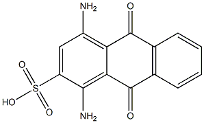 1,4-diamino-9,10-dioxo-9,10-dihydroanthracene-2-sulfonic acid Struktur