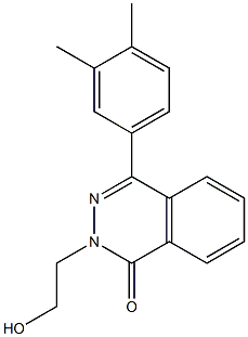 4-(3,4-dimethylphenyl)-2-(2-hydroxyethyl)-1,2-dihydrophthalazin-1-one Struktur