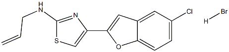 N2-allyl-4-(5-chlorobenzo[b]furan-2-yl)-1,3-thiazol-2-amine hydrobromide Struktur