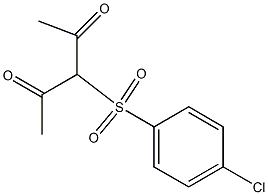 3-(4-Chlorobenzenesulphonyl)pentane-2,4-dione Struktur