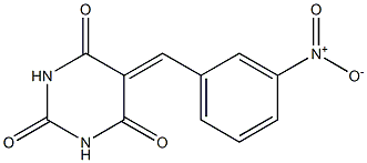 5-(3-nitrobenzylidene)hexahydropyrimidine-2,4,6-trione Struktur