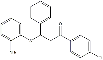 3-[(2-aminophenyl)thio]-1-(4-chlorophenyl)-3-phenylpropan-1-one Struktur