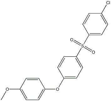 1-[(4-chlorophenyl)sulfonyl]-4-(4-methoxyphenoxy)benzene Struktur