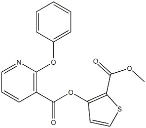 2-(methoxycarbonyl)-3-thienyl 2-phenoxynicotinate Struktur