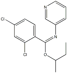 sec-butyl 2,4-dichloro-N-(3-pyridinyl)benzenecarboximidoate Struktur