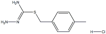 1-{[(aminocarbohydrazonoyl)thio]methyl}-4-methylbenzene hydrochloride Struktur