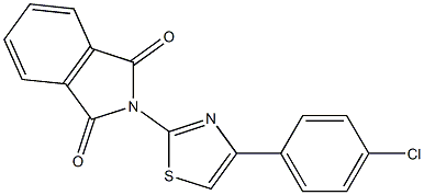 2-[4-(4-chlorophenyl)-1,3-thiazol-2-yl]isoindoline-1,3-dione Struktur