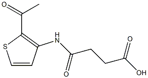 4-[(2-acetyl-3-thienyl)amino]-4-oxobutanoic acid Struktur