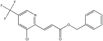 benzyl 3-[3-chloro-5-(trifluoromethyl)-2-pyridinyl]acrylate Struktur