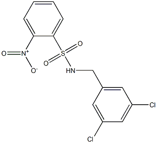 N-(3,5-dichlorobenzyl)-2-nitrobenzenesulfonamide Struktur