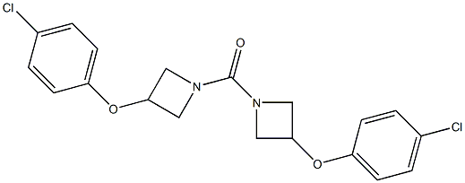 di[3-(4-chlorophenoxy)azetan-1-yl]methanone Struktur