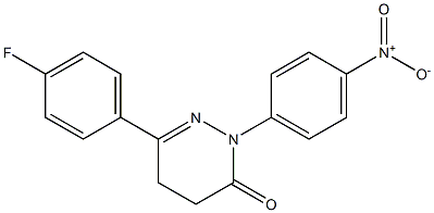 6-(4-fluorophenyl)-2-(4-nitrophenyl)-2,3,4,5-tetrahydropyridazin-3-one Struktur