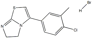 3-(4-chloro-3-methylphenyl)-5,6-dihydroimidazo[2,1-b][1,3]thiazole hydrobromide Struktur