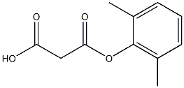 3-(2,6-dimethylphenoxy)-3-oxopropanoic acid Struktur