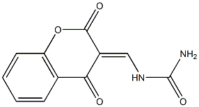 N-{[2,4-dioxo-2H-chromen-3(4H)-yliden]methyl}urea Struktur