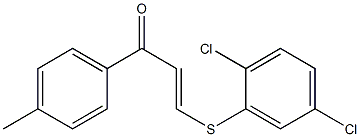 3-[(2,5-dichlorophenyl)thio]-1-(4-methylphenyl)prop-2-en-1-one Struktur