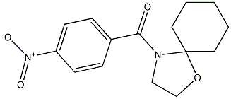 (4-nitrophenyl)(1-oxa-4-azaspiro[4.5]dec-4-yl)methanone Struktur