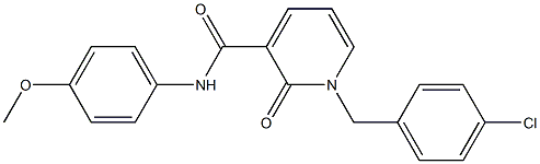 1-(4-chlorobenzyl)-N-(4-methoxyphenyl)-2-oxo-1,2-dihydro-3-pyridinecarboxamide Struktur