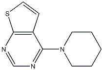 4-piperidinothieno[2,3-d]pyrimidine Struktur