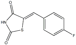 5-[(Z)-(4-fluorophenyl)methylidene]-1,3-thiazolane-2,4-dione Struktur