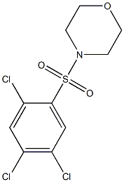 4-[(2,4,5-trichlorophenyl)sulfonyl]morpholine Struktur